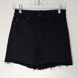 American Eagle Outfitters Black Jean Shorts High-Waisted Size 4